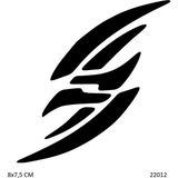 Airbrush Tattoo Tribal Şimşek Yapışkanlı Stencil Süsleme ve Boyama Kalıbı