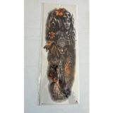 Airbrush Tattoo Turuncu Kabus 1 Hafta Kalıcı Tam Kol Bacak Yapıştırma Geçici Dövme 46 Cm