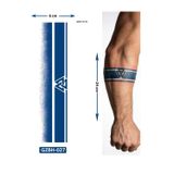 Airbrush Tattoo Üçgen Şerit Kol ve Ayak Için Şerit Bant Dövmesi Yarı Kalıcı Geçici Dövme