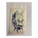 Airbrush Tattoo Vahşi Kedi Geçici Dövme, 18x11 cm, 1 Ay Kalıcı