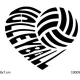 Airbrush Tattoo Voleyball Yapışkanlı Stencil Süsleme ve Boyama Kalıbı