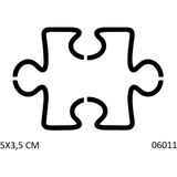 Airbrush Tattoo Yapboz Puzzle 1 Yapışkanlı Stencil Süsleme ve Boyama Kalıbı