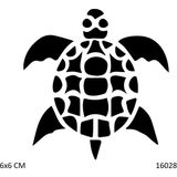 Airbrush Tattoo Yavru Caretta Yapışkanlı Stencil Süsleme ve Boyama Kalıbı