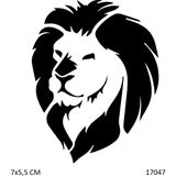 Airbrush Tattoo Yeleli Aslan Yapışkanlı Stencil Süsleme ve Boyama Kalıbı