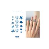 Airbrush Tattoo Yıldız Minimal Parmak Dövmeleri Yarı Kalıcı Geçici Dövme