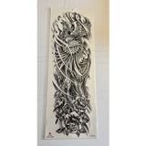 Airbrush Tattoo Yırtıcı Kuş 1 Hafta Kalıcı Tam Kol Bacak Yapıştırma Geçici Dövme 46 Cm