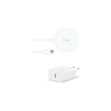 Aircharger M+ Magsafe Uyumlu Kablosuz Şarj Aleti ve Pd 20W Seyahat Şarj Aleti Beyaz - Option-1