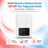 Airfel Maestro Optimum Premix 26 Kw Tam Yoğuşmalı Kombi (Baca Kiti Dahil) (Montaj Hariç)