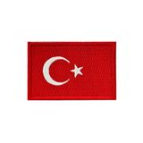Airforcemarket Nakışlı Arma Siyah Amerikan Fermuarlı (cırt) Askeri Görev Peçleri, Yamaları, Bayrak (Türk Bayrağı)