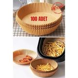 Airfryer Pişirme Kağıdı 100 Adet Hava Fritözü Yuvarlak Model Pişirme Kağıdı Airfryer Yağsız Firitöz