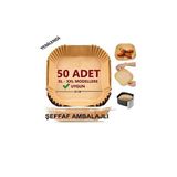 Airfryer Pişirme Kağıdı XL-XXL - 50 Adet Kare Fritöz Kağıdı Tek Kullanımlık 20cm