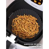 Airfryer Silikon Pisirme Kabi 20X5 Cm Bpa Icermez Tum Airfryerlere Uyumlu Pisirme Kagidi Sıyah