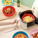 Airfryer Silikon Pişirme Kabı - Hava Fritözü Kalıbı Air Fryer Aksesuar Pişirme Kabı - Tüm Airfryer'lara Uyumlu