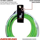 Airhead Dyneema Düz Hatlı Wakeboard Ipi, 4 Parça, 21 Metre, Yeşil