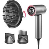 Aırhype Lite Iyonik Saç Kurutma Makinesi, Hızlı Kurutma, Difüzörlü, Isı Hasarsız 110.000 Rpm - Gri