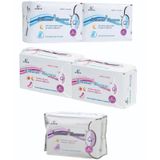 Airiz 8Li Gece 2 Paket + 30Lu Gündüz 2 Paket + 10Lu Günlük 1 Paket Hijyenik Kadın Pedi Seti (5 Paket 86 Adet)
