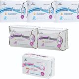 Airiz 8Li Gece 3 Paket + 10Lu Gündüz 2 Paket + 30Lu Günlük 1 Paket Hijyenik Kadın Pedi Seti (6 Paket 74 Adet)
