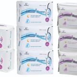 Airiz 8Li Gece 3 Paket + 10Lu Gündüz 3 Paket + 30Lu Günlük 2 Paket Hijyenik Kadın Pedi Seti (8 Paket 114 Adet)