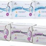 Airiz 8Li Gece 3 Paket + 10Lu Gündüz 3 Paket Hijyenik Kadın Pedi Seti (6 Paket 54 Adet)