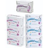 Airiz 8Li Gece 3 Paket + 30Lu Günlük 3 Paket + 10Lu Gündüz 1 Paket Hijyenik Kadın Pedi Seti (8 Paket 124 Adet)