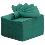 Airlaid Peçete 40x40 cm (Açık Ölçü) – 20x20 cm Katlı, 50’li Paket, Kumaş Dokulu, Hijyenik, Premium Sofra Peçetesi (Yeşil)