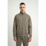Airlife Supply Ms One Erkek Tam Boy Fermuarlı Hafif Yünlü Dik Yakalı Ceket Haki - 2XL