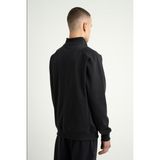 Airlife Supply Ms One Erkek Tam Boy Fermuarlı Hafif Yünlü Dik Yakalı Ceket Lacivert - XL