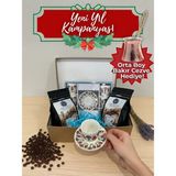 Airobazar 6 Kişilik Kahve Fincanı Seti + 250 G Espresso & 250 G Filtre Kahve | Yılbaşı Hediye Seti Kutulu - Beyaz