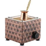 Airobazar Ev Tipi Kumda Kahve Makinası- Bakır Kumda Kahve Makinesi-Kumda Türk Kahvesi Makinesi 16*16*16cm