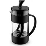 Airobazar French Press 350 ml, Dayanıklı Cam Filtre Kahve ve Bitki Çayı Demliği - Siyah