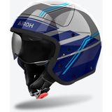 Airoh J 110 Slim Mavi Parlak Motosiklet Kaskı - XL