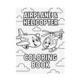 Airplane & Helicopter Coloring Book for Kids Ages 4-8: Airplane and Helicopters