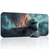 Airplane Uçak Gaming Mouse Pad Kauçuk Kaymaz Taban Mousepad (V1, 70x30 XL)