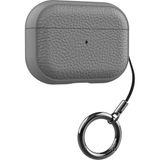 Airpods 3. Nesil Deri Kılıf – Askılı Tam Uyumlu Şık ve Dayanıklı Tasarım - Koyu Gri
