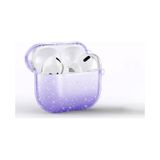 Airpods 3. Nesil Uyumlu Zore Allstar Airbag 32 Parlayan Simli Saydam Renkli Kılıf - Mor