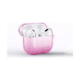 Airpods 3. Nesil Uyumlu Zore Allstar Airbag 32 Parlayan Simli Saydam Renkli Kılıf - Pembe