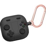 Airpods 4 Kılıf Cartoon Figürlü Silikon Oyun Konsolu Tasarımlı Xbox - Siyah