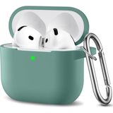 Airpods 4 Kılıf Silikon Kulaklık Koruyucu Yumuşak Kılıf - Yeşil