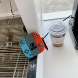 Airpods 4.nesil ile Uyumlu Kılıf Nintendo Switch Tasarım Sevimli Figürlü Silikon Kılıf - Kırmızı - Mavi