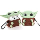 Airpods 4.nesil Uyumlu Kılıf Baby Yoda Sevimli Figürlü Silikon Kılıf (Yeşil, Airpods 4 Nesil) - Çok Renkli