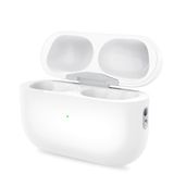 AirPods için kablosuz şarj çantası, AirPod ile uyumlu şarj kutusu değiştirme, dahili 660 mAh pil, Bluetooth eşleştirme senkronizasyon düğmesi ile (beyaz)