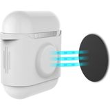 AirPods Kılıf Koruyucu Case Silikon Mat Mıknatıslı Kemer Klips PT09 - Beyaz