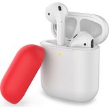 AirPods Kılıf Koruyucu Case Silikon Mat Yedek Kapak Hediyeli PT-38 - Beyaz