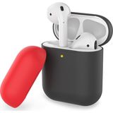 AirPods Kılıf Koruyucu Case Silikon Mat Yedek Kapak Hediyeli PT-38 - Siyah