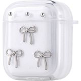 Airpods Kılıf Şeffaf Simli Fiyonk Fibür Darbe Emici Airbag Kapak