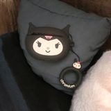 Airpods Kuromi Desenli Kılıf Pro 2 - Siyah - Beyaz