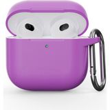 Airpods Nesil 4 Uyumlu Kılıf Silikon Kapak Arka Koruma Kabı Koruyucu Kılıf - Lila - Airpod Nesil 4