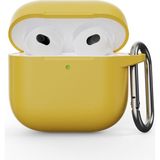 Airpods Nesil 4 Uyumlu Kılıf Silikon Kapak Arka Koruma Kabı Koruyucu Kılıf - Sarı - Airpod Nesil 4