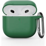 Airpods Nesil 4 Uyumlu Kılıf Silikon Kapak Arka Koruma Kabı Koruyucu Kılıf - Yeşil - Airpod Nesil 4