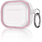 Airpods Pro 2 (2.nesil) Shiny Şeffaf Kılıf - Pembe - 1 - Renkli
